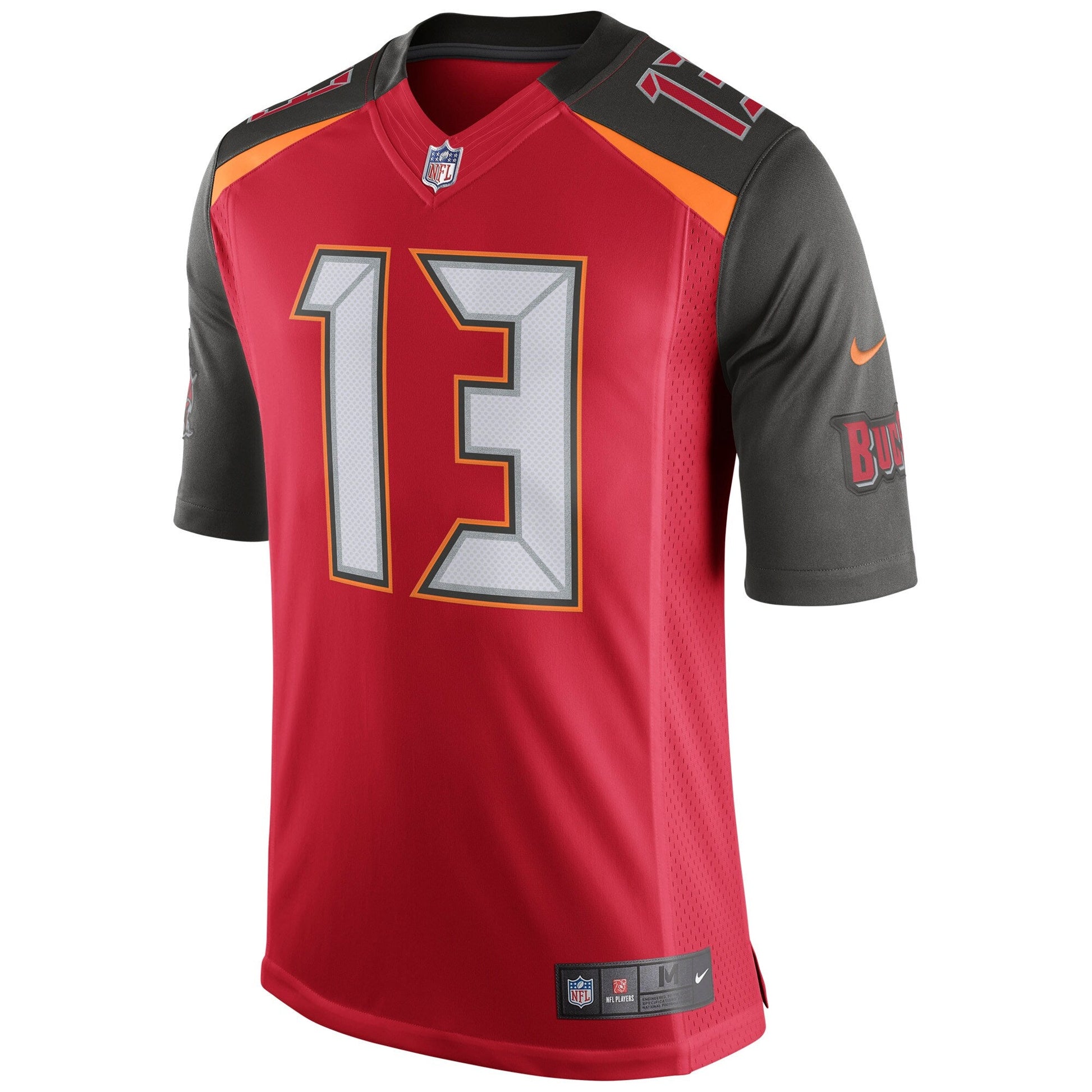 Tampa Bay Buccaneers Mike Evans Speed Machine NFL jersey front view