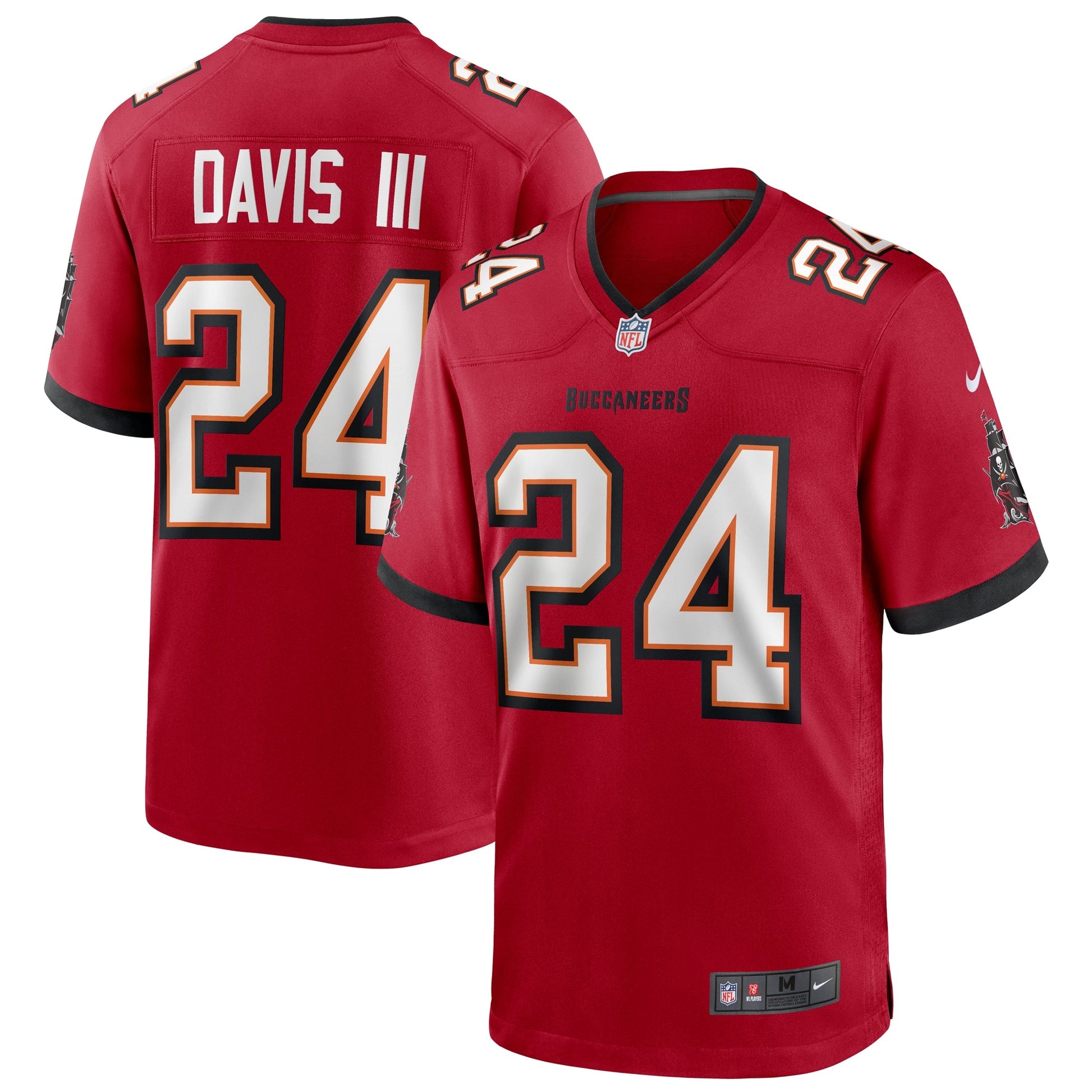 Tampa Bay Buccaneers Carlton Davis III NFL jersey front view