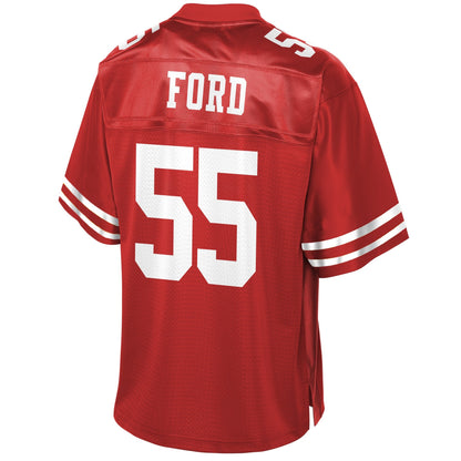 San Francisco 49ers Dee Ford Scarlet NFL jersey front view