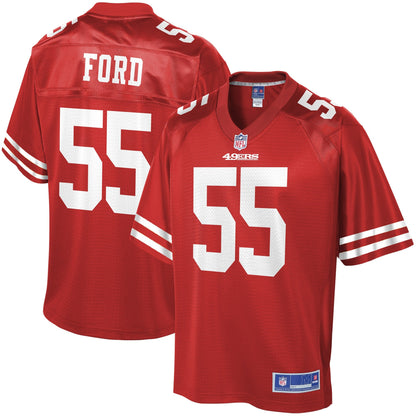 San Francisco 49ers Dee Ford Scarlet NFL jersey front view