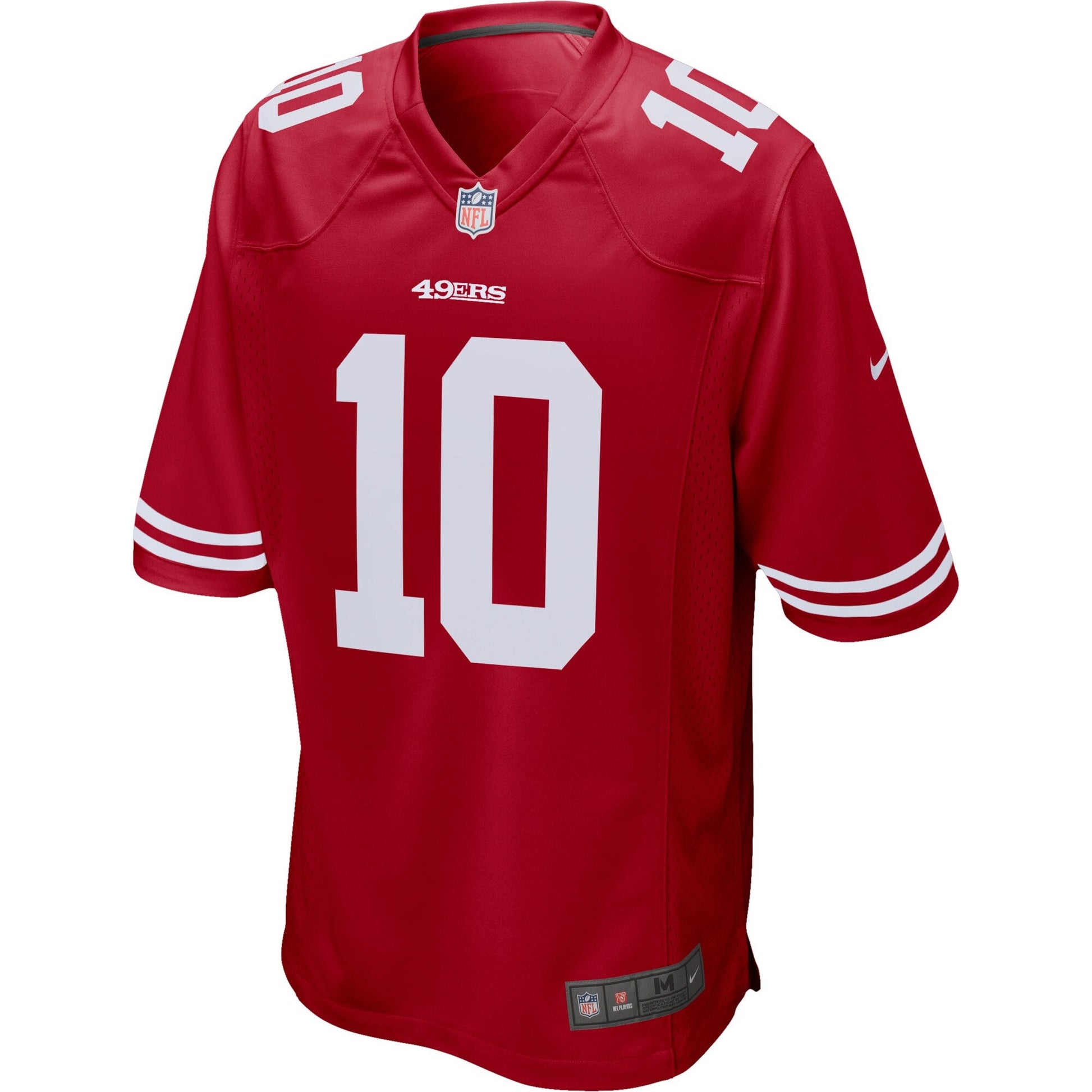 San Francisco 49ers Jimmy Garoppolo Scarlet NFL jersey front view