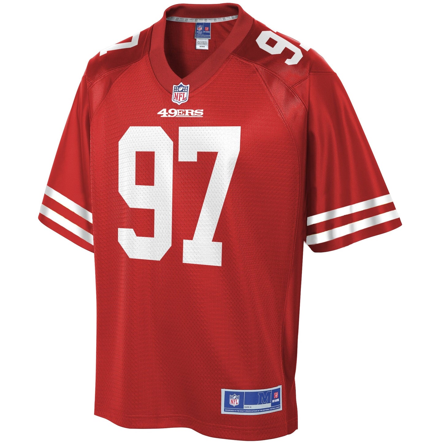 San Francisco 49ers Nick Bosa Scarlet NFL jersey front view