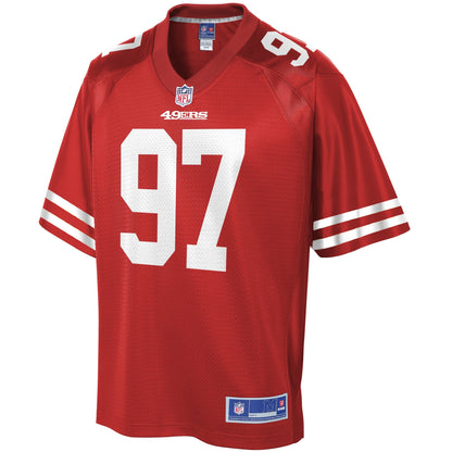San Francisco 49ers Nick Bosa Scarlet NFL jersey front view