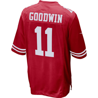 San Francisco 49ers Marquise Goodwin Scarlet NFL jersey front view