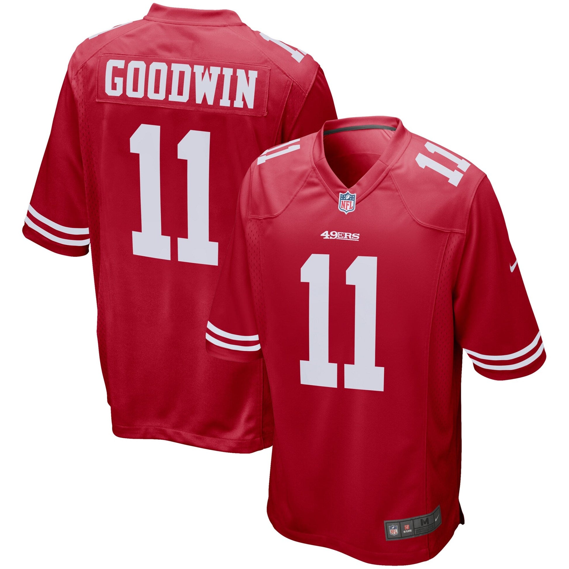 San Francisco 49ers Marquise Goodwin Scarlet NFL jersey front view