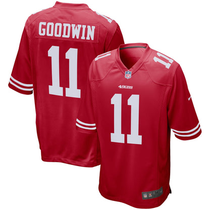 San Francisco 49ers Marquise Goodwin Scarlet NFL jersey front view