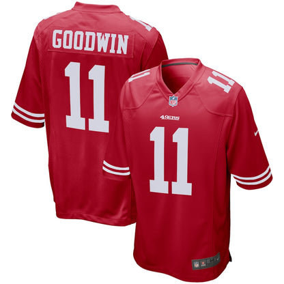 San Francisco 49ers Marquise Goodwin Scarlet NFL jersey front view