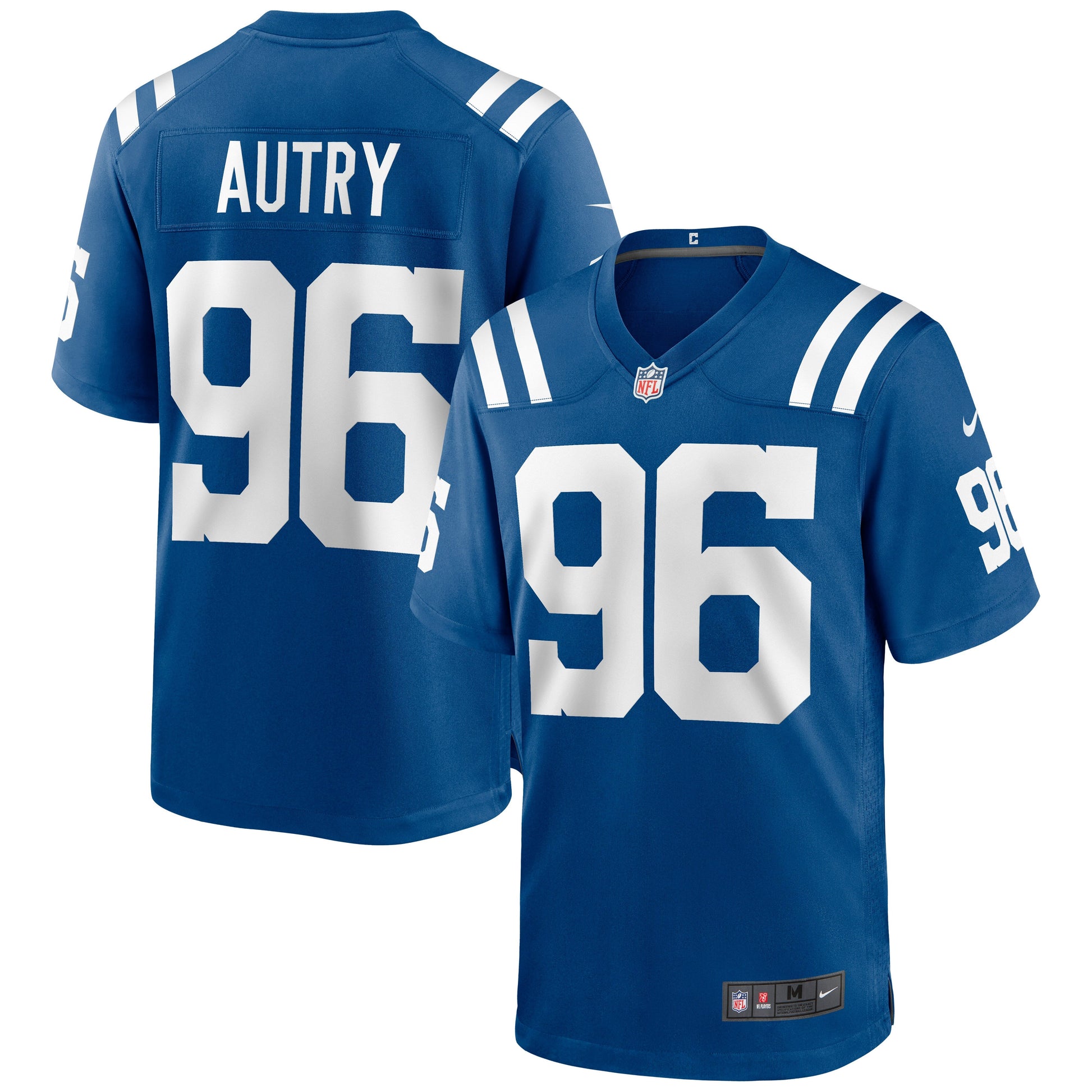 Indianapolis Colts Denico Autry NFL jersey front view
