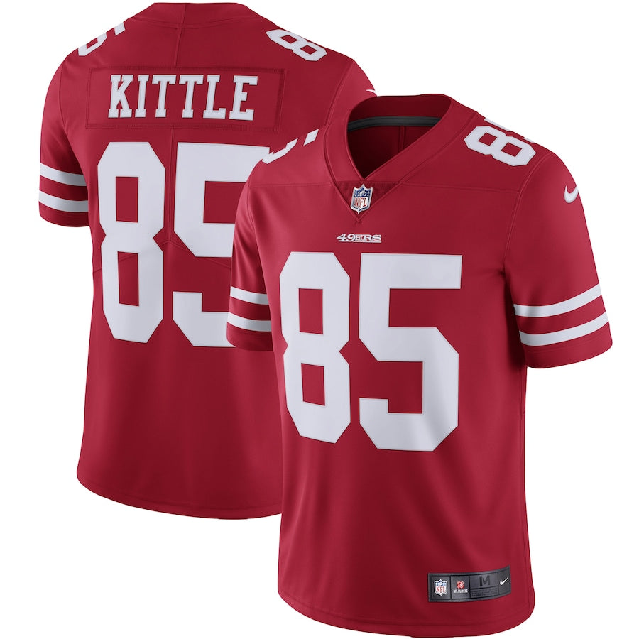 San Francisco 49ers George Kittle Scarlet NFL jersey front view