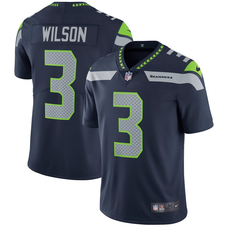 Seattle Seahawks Russell Wilson College NFL jersey front view
