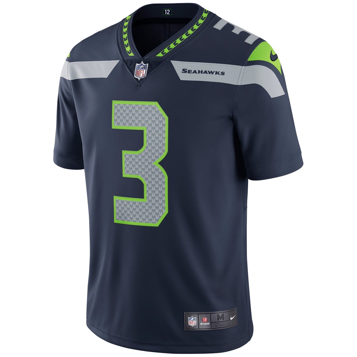Seattle Seahawks Russell Wilson College NFL jersey front view