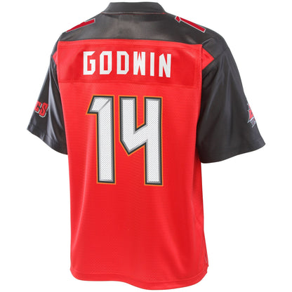 Tampa Bay Buccaneers Chris Godwin Logo NFL jersey front view