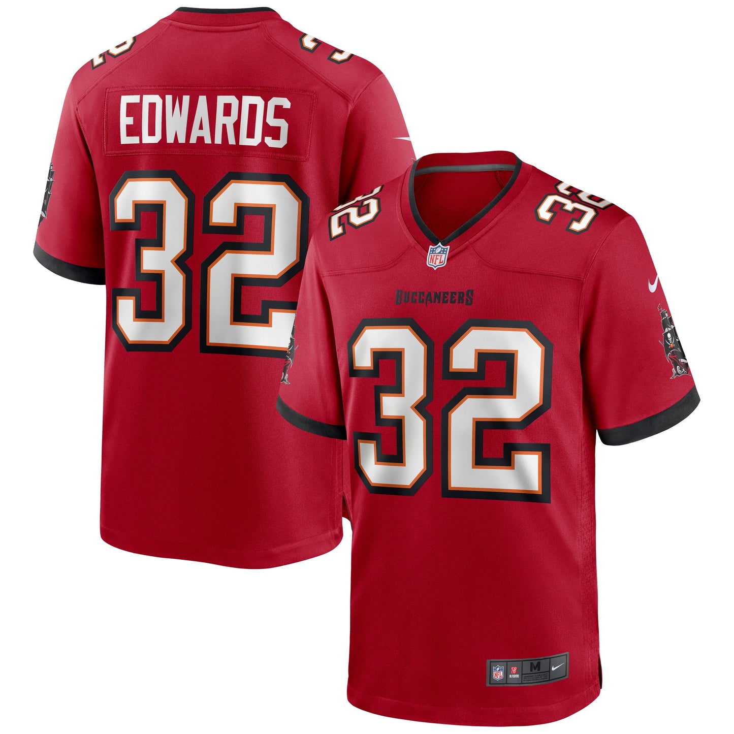 Tampa Bay Buccaneers Mike Edwards NFL jersey front view