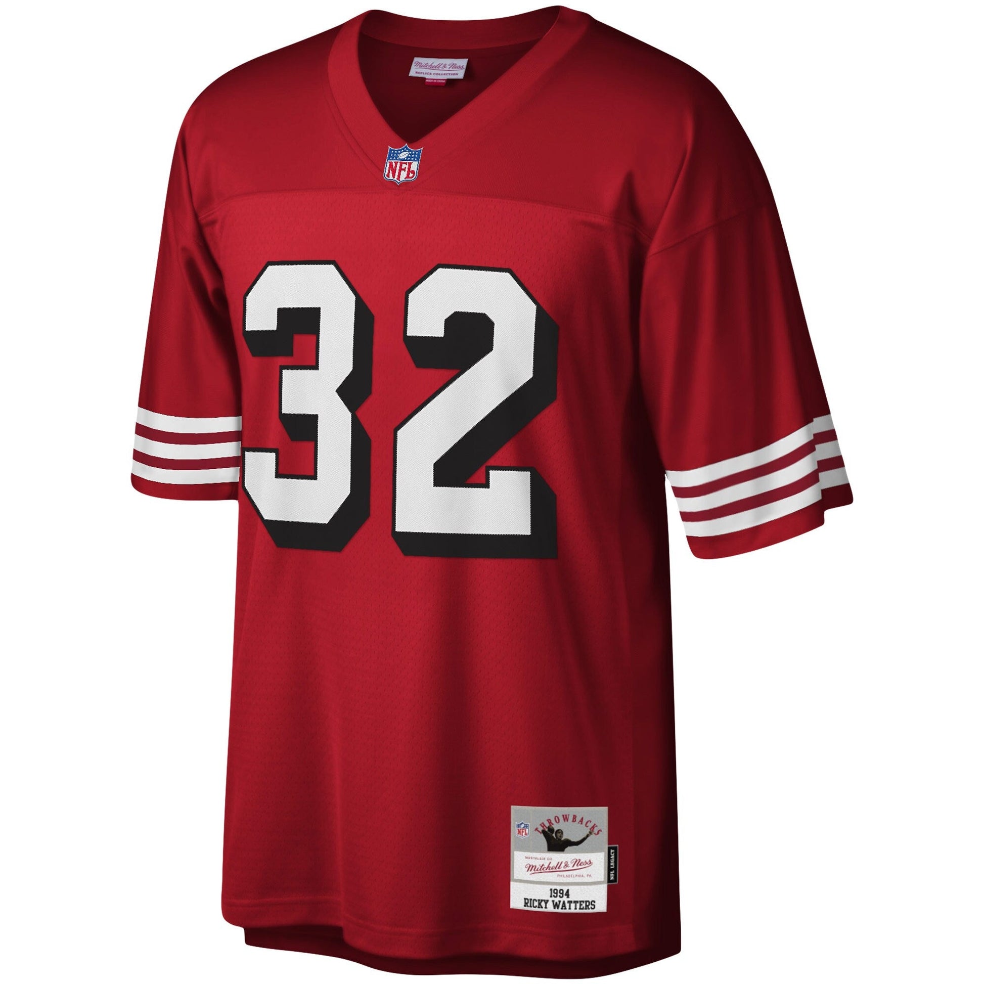San Francisco 49ers Ricky Watters Scarlet Legacy NFL jersey front view