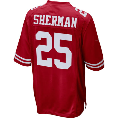 San Francisco 49ers Richard Sherman Scarlet NFL jersey front view