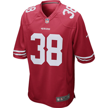 San Francisco 49ers Jarryd Hayne Scarlet NFL jersey front view