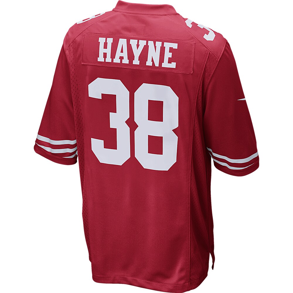 San Francisco 49ers Jarryd Hayne Scarlet NFL jersey front view