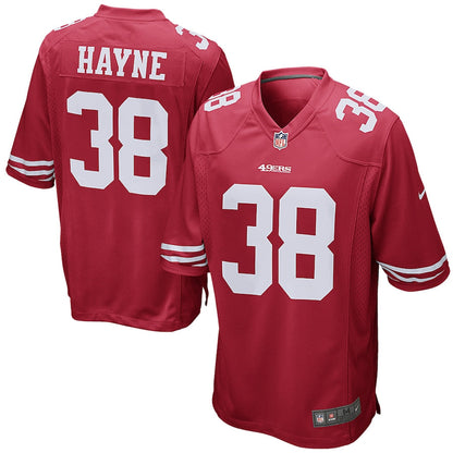 San Francisco 49ers Jarryd Hayne Scarlet NFL jersey front view