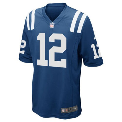 Indianapolis Colts Andrew Luck Royalwhite NFL jersey front view
