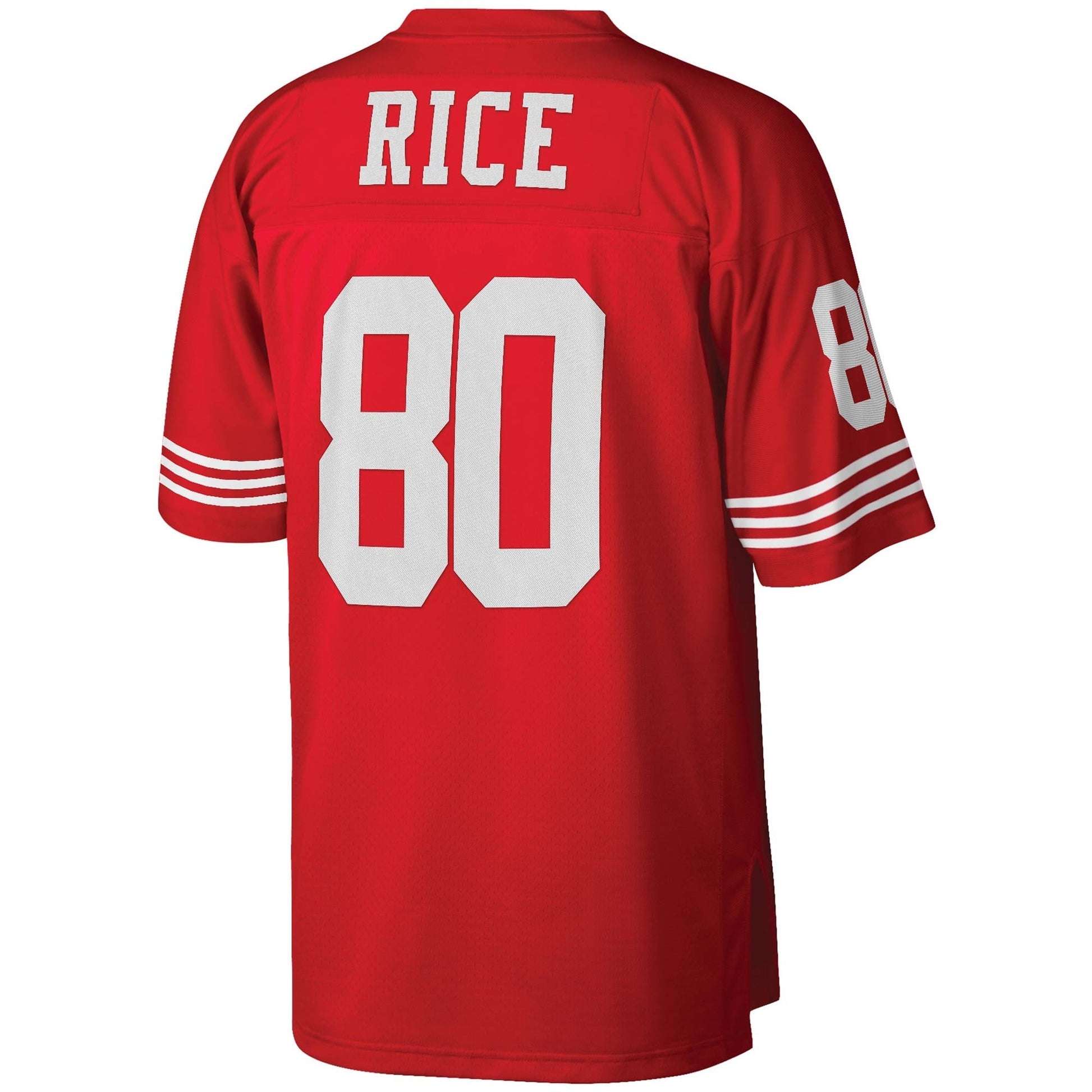 San Francisco 49ers Jerry Rice Scarlet Big Tall NFL jersey front view