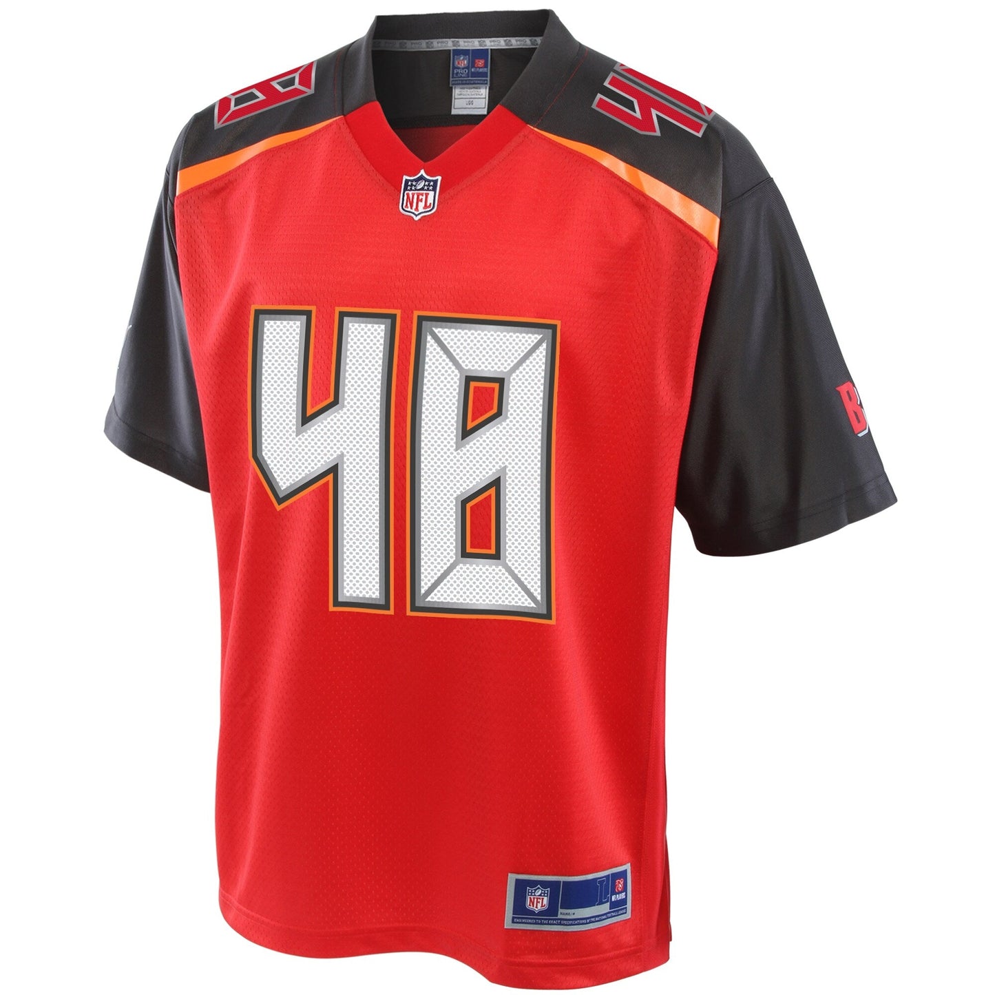 Tampa Bay Buccaneers Jack Cichy Big Tall NFL jersey front view