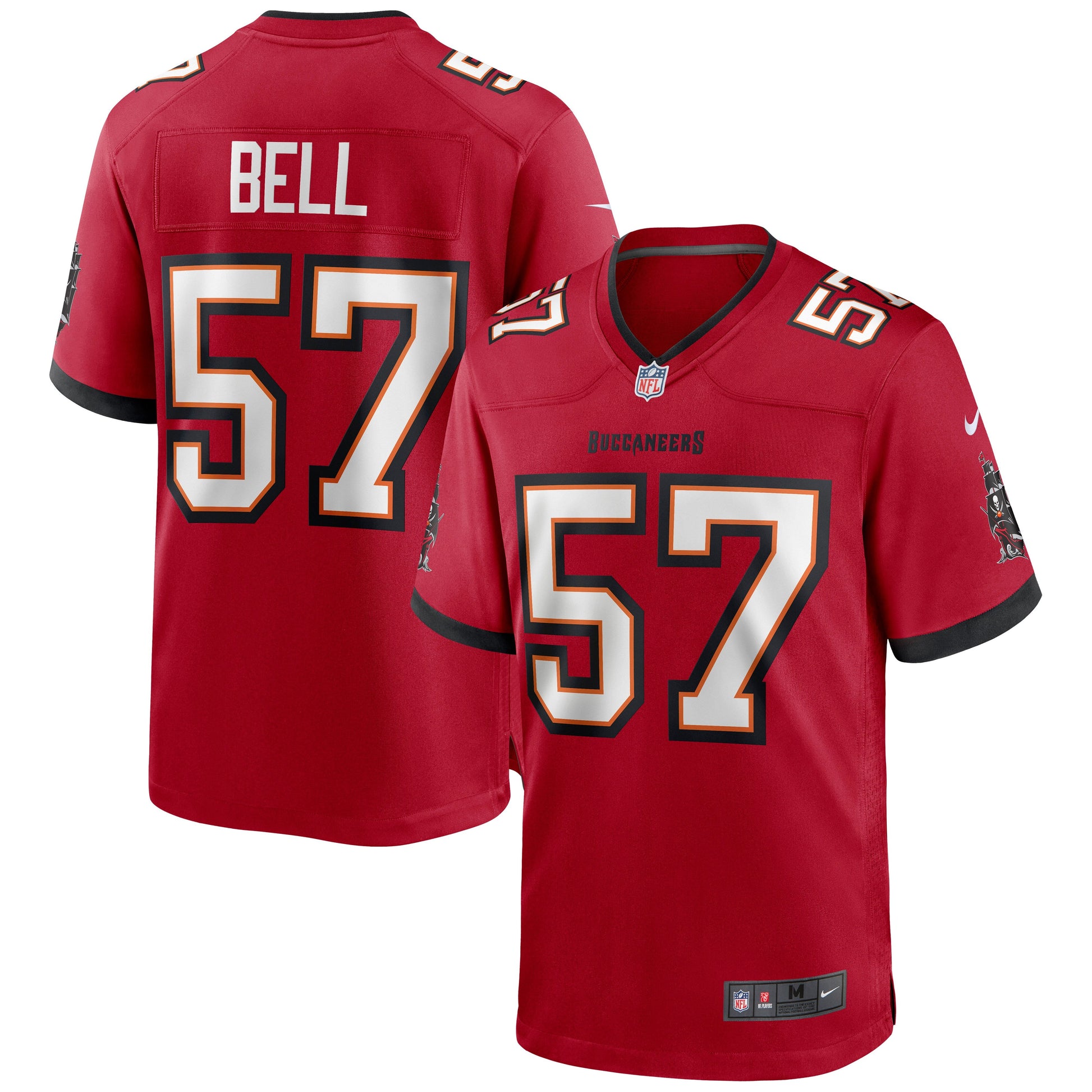 Tampa Bay Buccaneers Quinton Bell NFL jersey front view