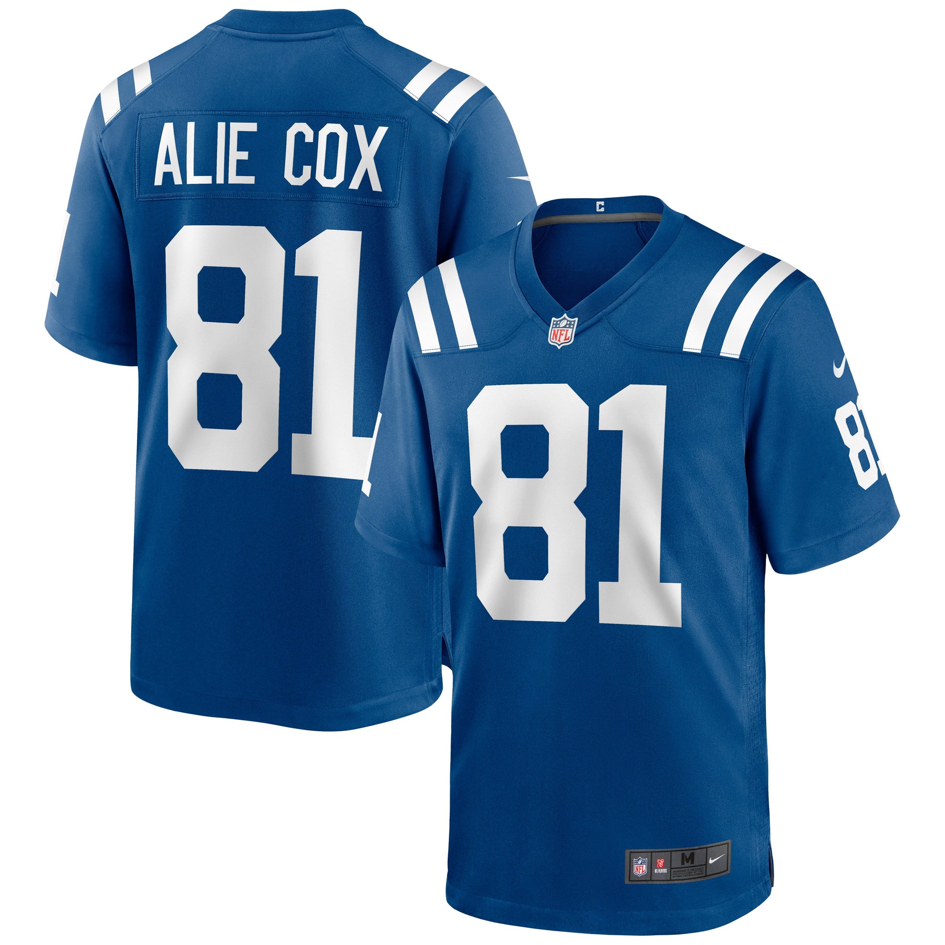 Indianapolis Colts Mo Alie Cox NFL jersey front view