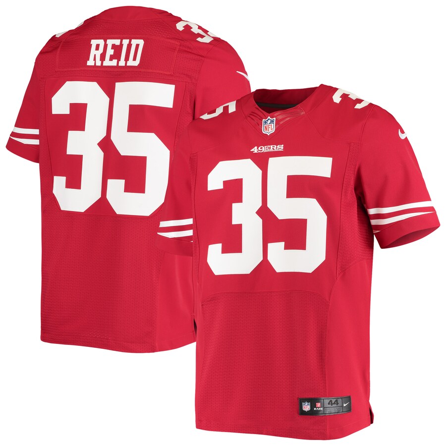San Francisco 49ers Eric Reid Scarlet NFL jersey front view