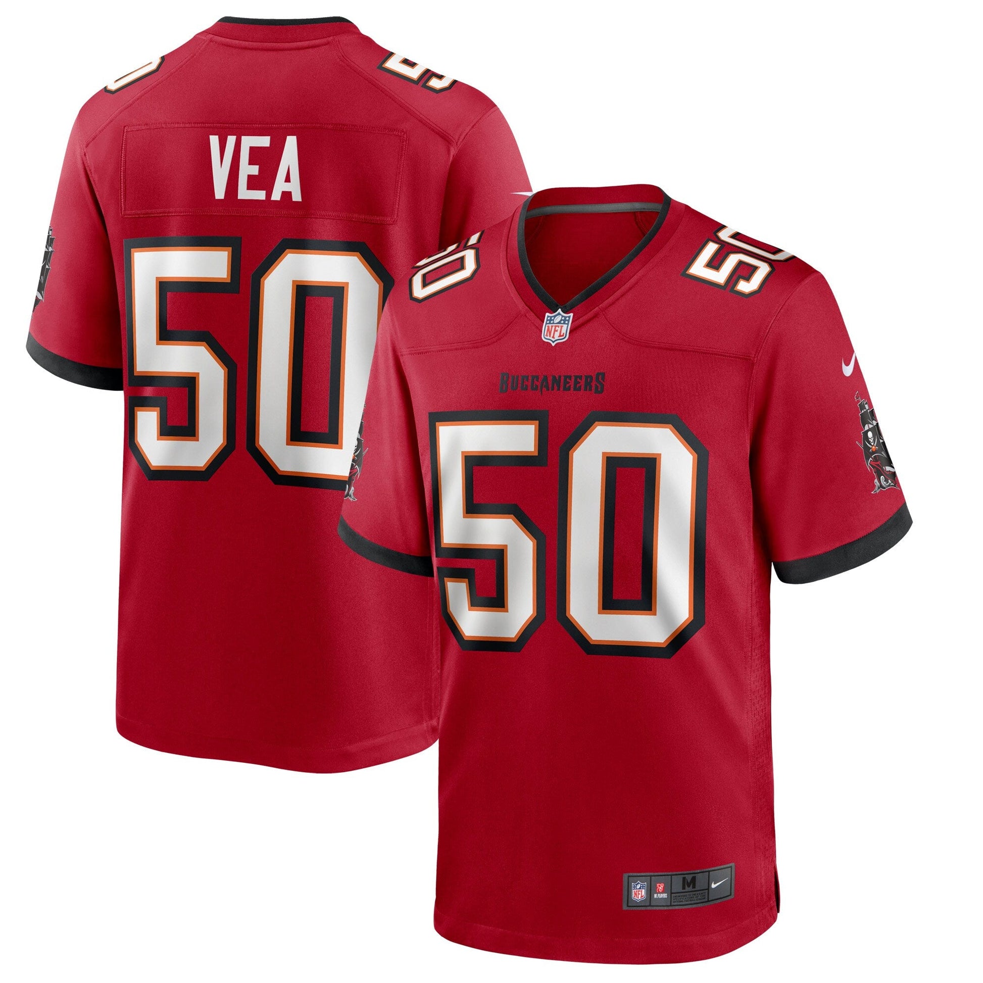 Tampa Bay Buccaneers Vita Vea NFL jersey front view
