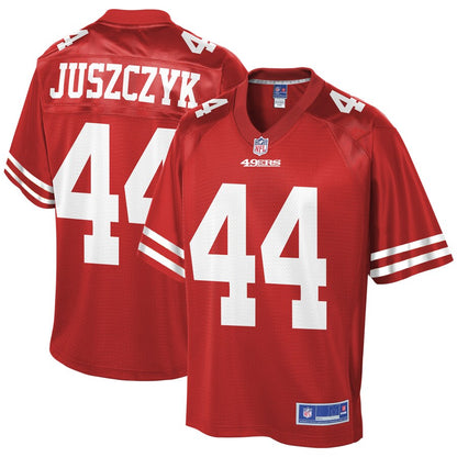 San Francisco 49ers Kyle Juszczyk Scarlet NFL jersey front view