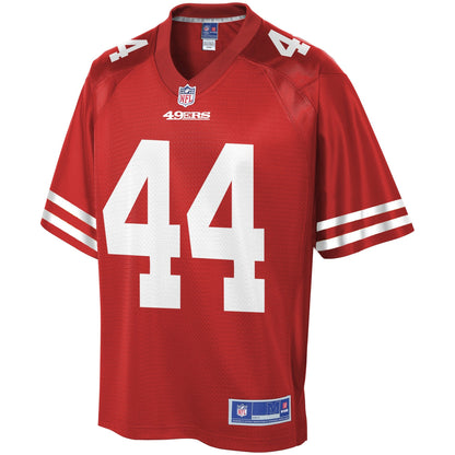 San Francisco 49ers Kyle Juszczyk Scarlet NFL jersey front view