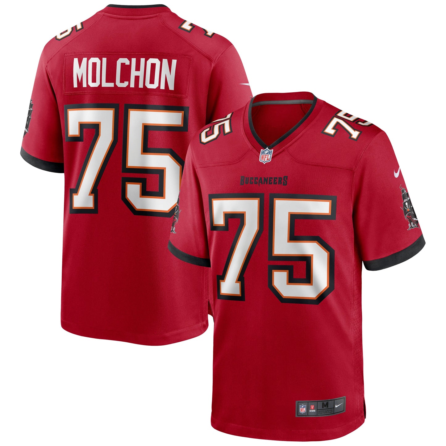 Tampa Bay Buccaneers John Molchon NFL jersey front view