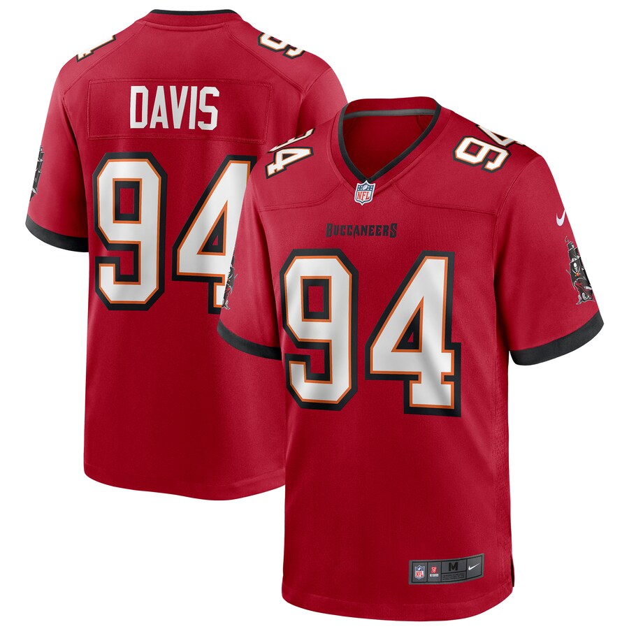 Tampa Bay Buccaneers Khalil Davis NFL jersey front view
