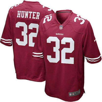 San Francisco 49ers S Kendall Hunter Scarlet NFL jersey front view