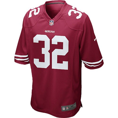 San Francisco 49ers S Kendall Hunter Scarlet NFL jersey front view