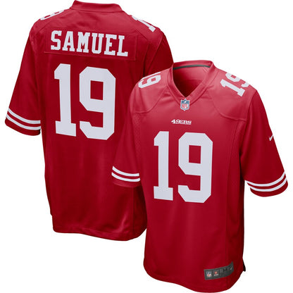 San Francisco 49ers Deebo Samuel Scarlet NFL jersey front view