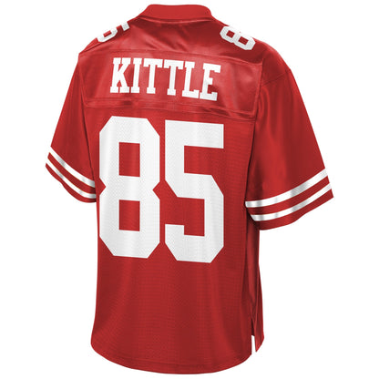 San Francisco 49ers George Kittle Scarlet NFL jersey front view