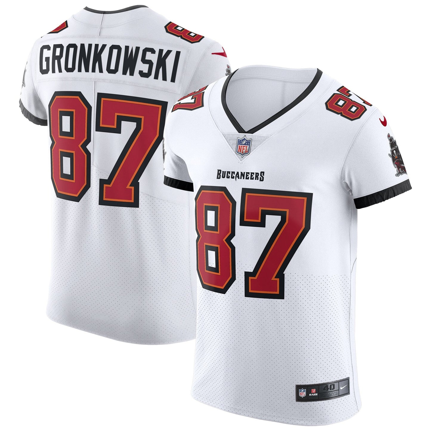 Tampa Bay Buccaneers Rob Gronkowski NFL jersey front view
