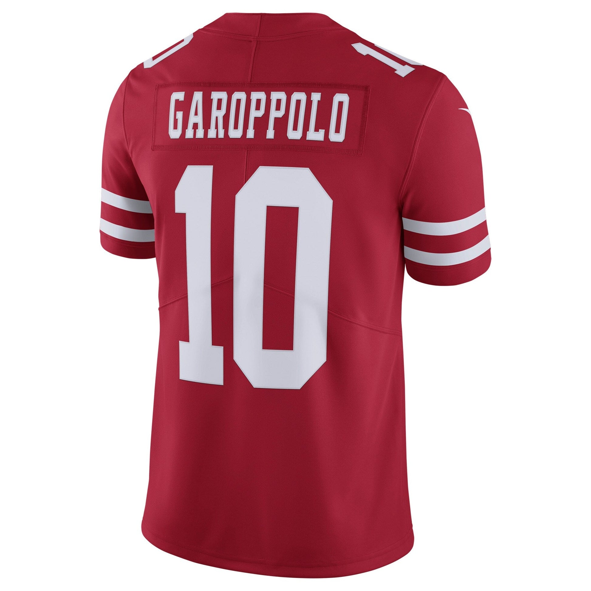 San Francisco 49ers Jimmy Garoppolo Scarlet NFL jersey front view