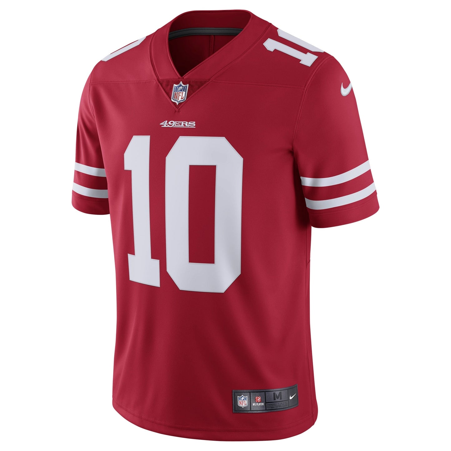 San Francisco 49ers Jimmy Garoppolo Scarlet NFL jersey front view