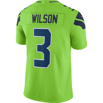 Seattle Seahawks Russell Wilson Neon NFL jersey front view
