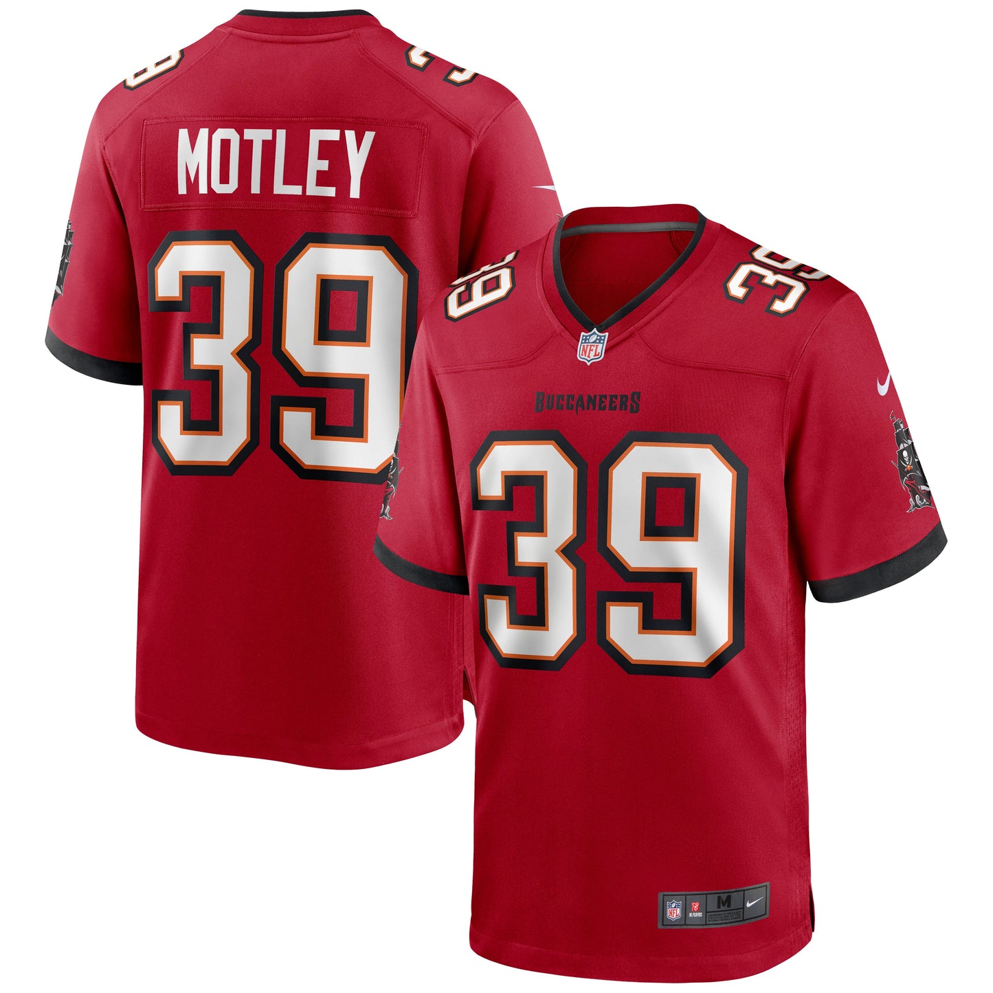 Tampa Bay Buccaneers Parnell Motley NFL jersey front view