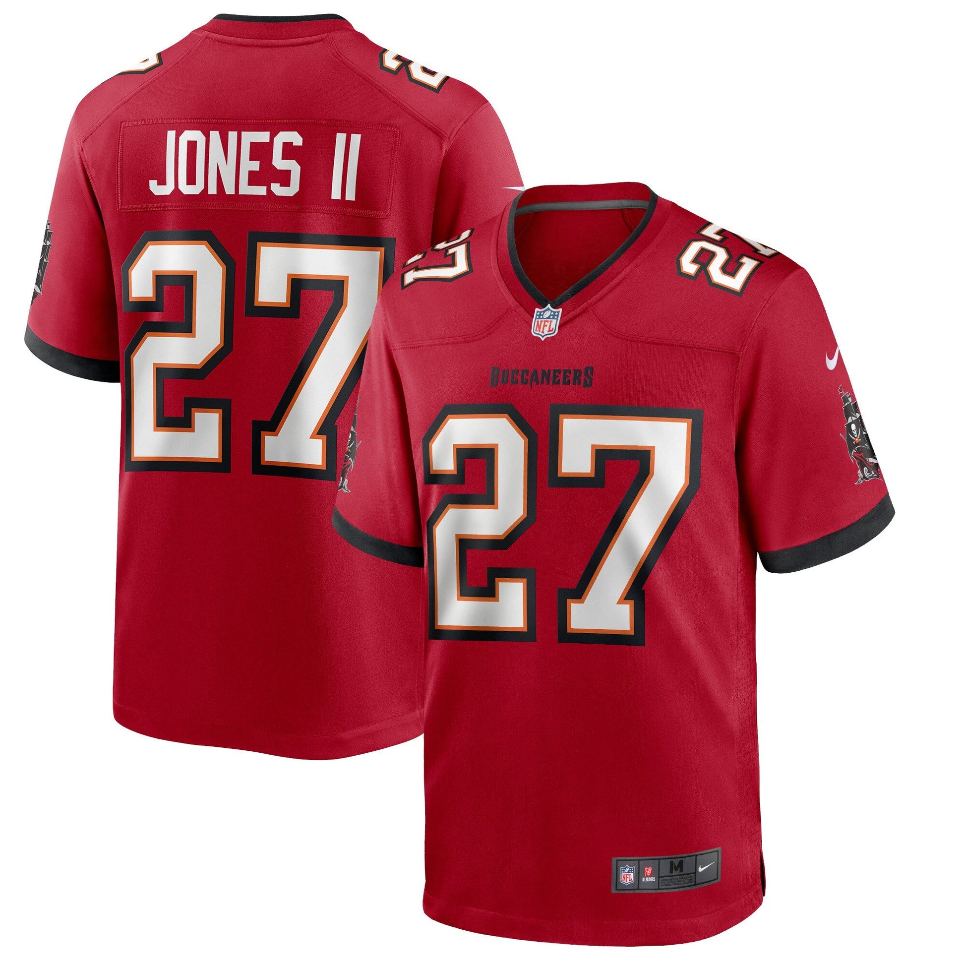 Tampa Bay Buccaneers Ronald Jones II NFL jersey front view