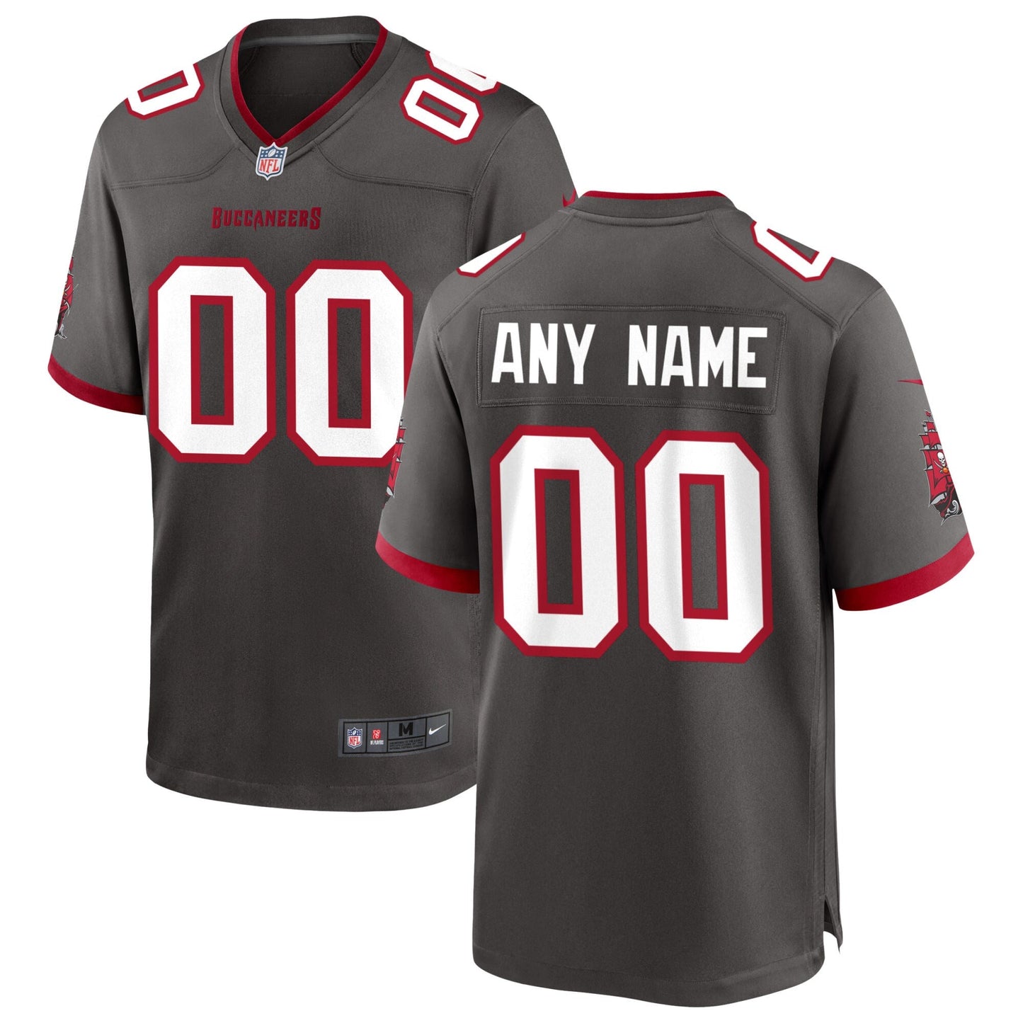 Tampa Bay Buccaneers Pewter NFL jersey front view