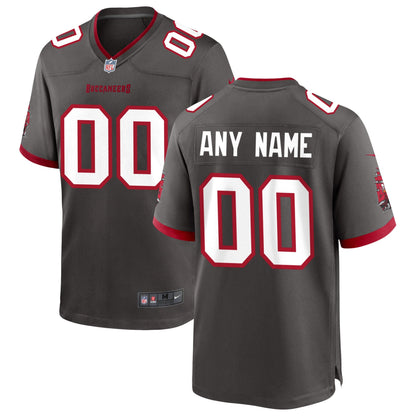 Tampa Bay Buccaneers Pewter NFL jersey front view