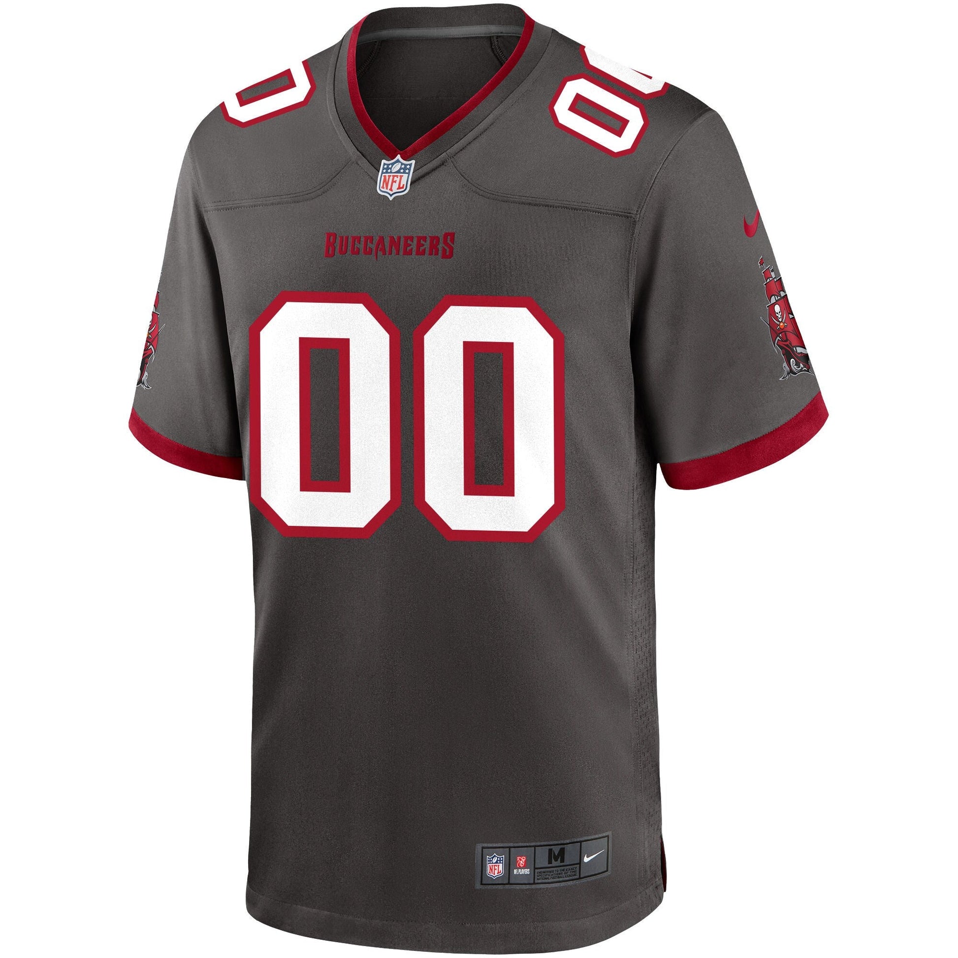 Tampa Bay Buccaneers Pewter NFL jersey front view