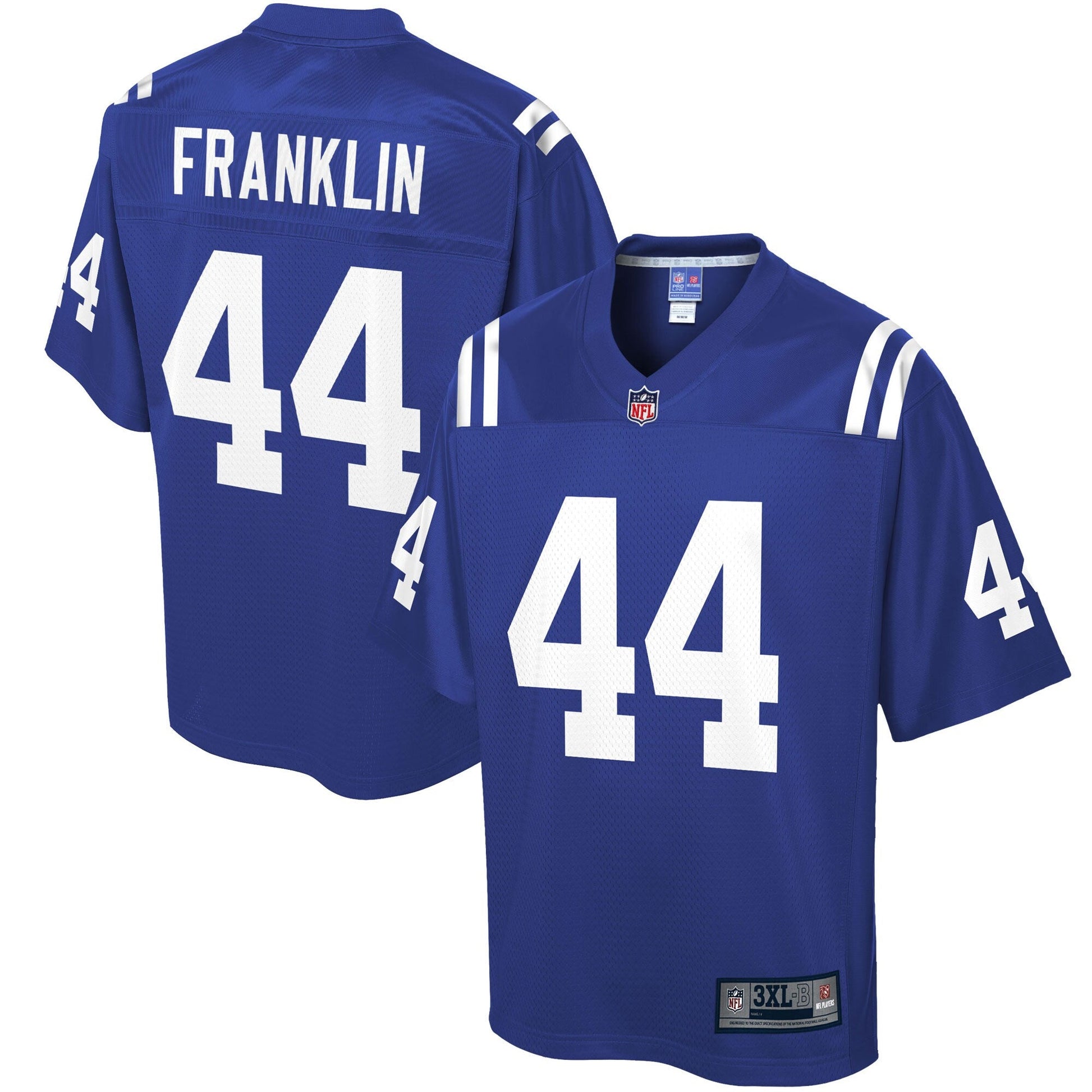 Indianapolis Colts Zaire Franklin Big Tall NFL jersey front view