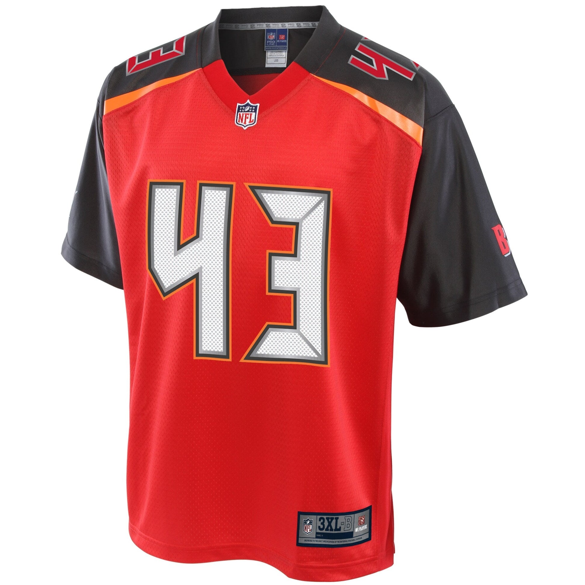 Tampa Bay Buccaneers Darius Jackson Big Tall NFL jersey front view