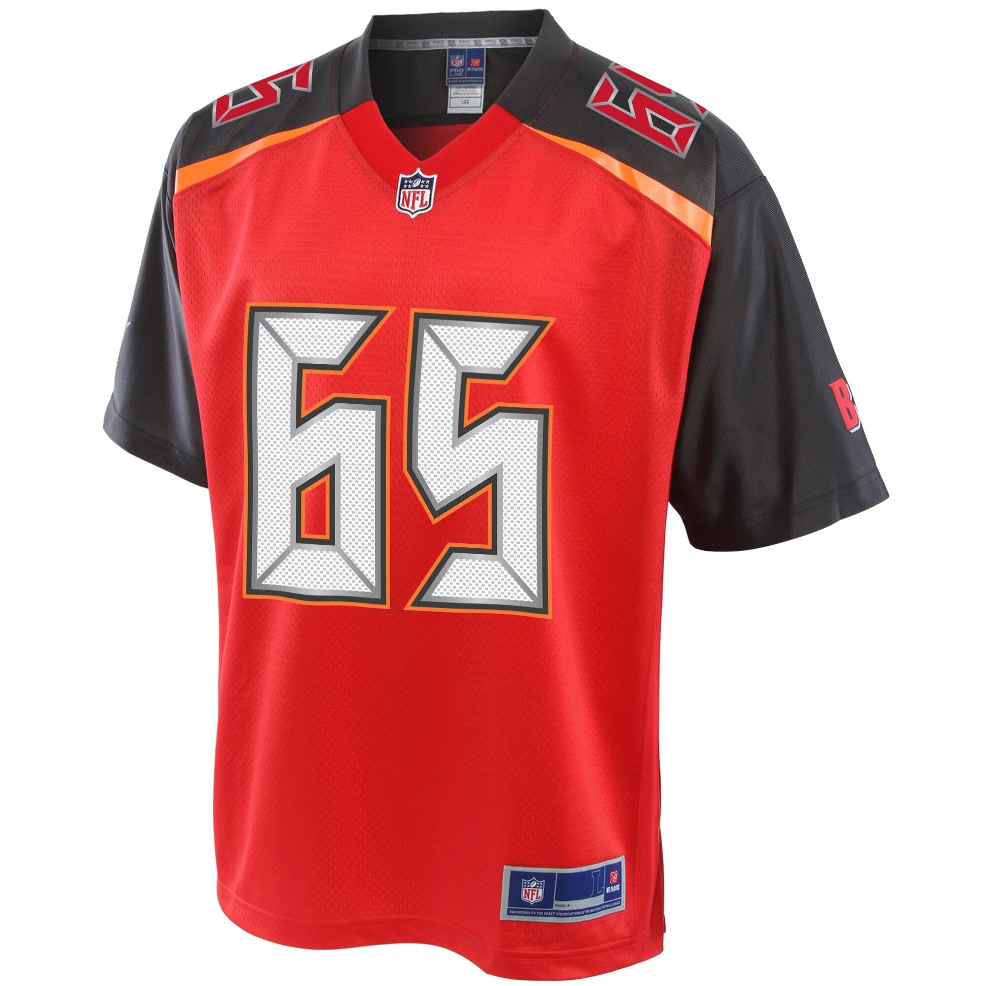 Tampa Bay Buccaneers Alex Cappa Big Tall NFL jersey front view