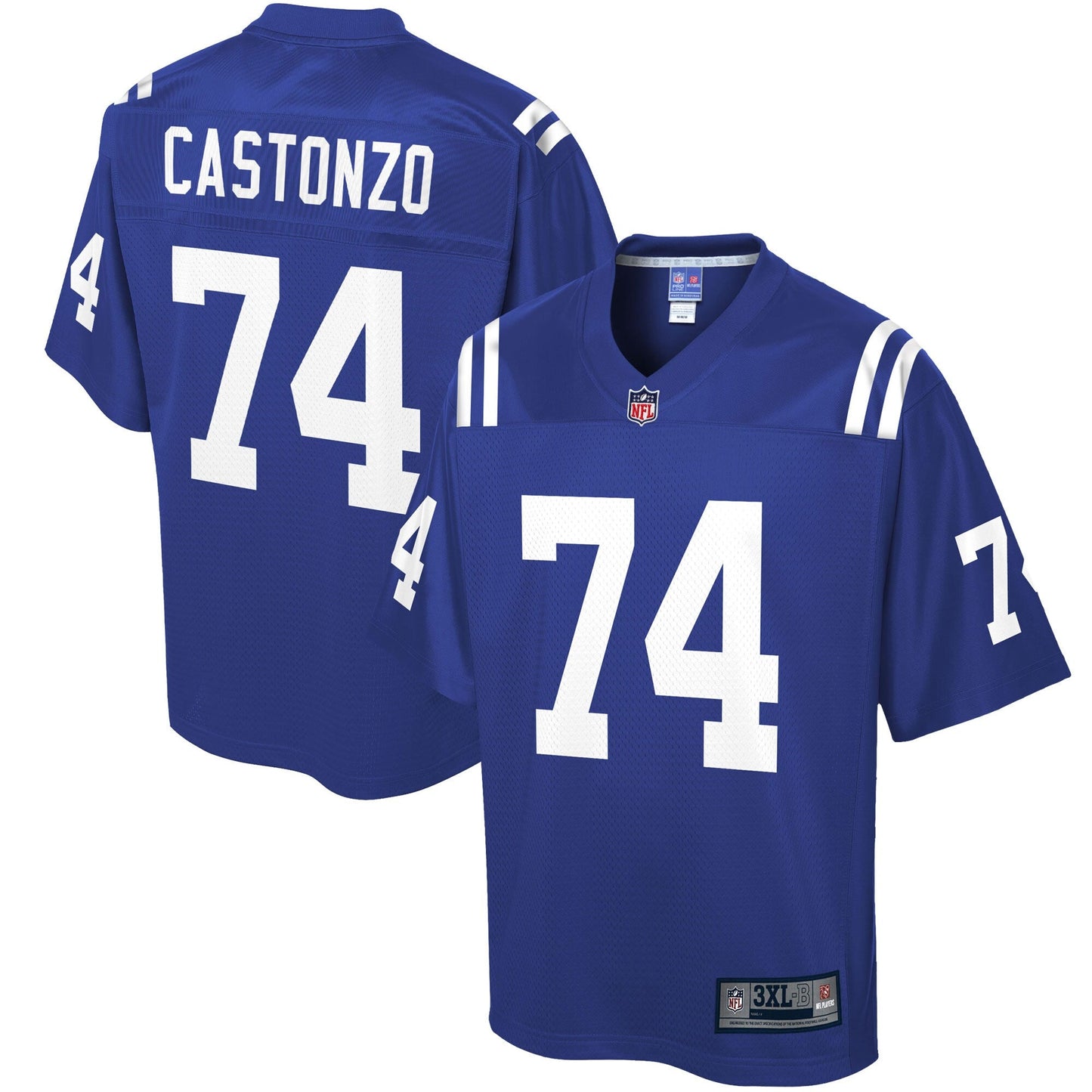 Indianapolis Colts Anthony Castonzo Big Tall NFL jersey front view